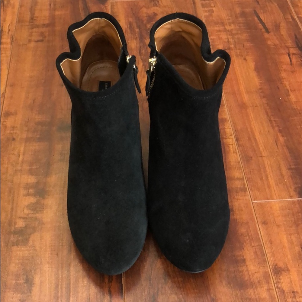 Zara suede booties